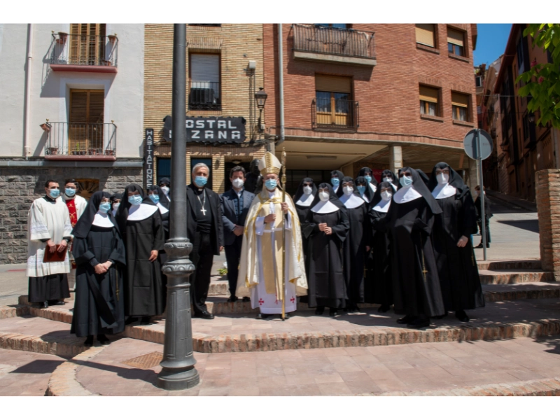 Inauguration de la statue du Père Saturnino López Novoa sur la Place de Lizana à Huesca