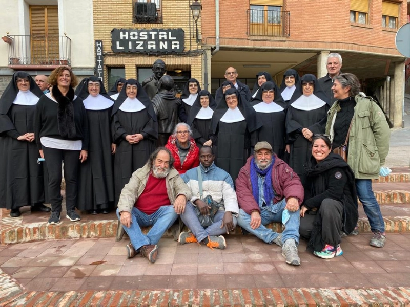 Inauguration de la statue du Père Saturnino López Novoa sur la Place de Lizana à Huesca