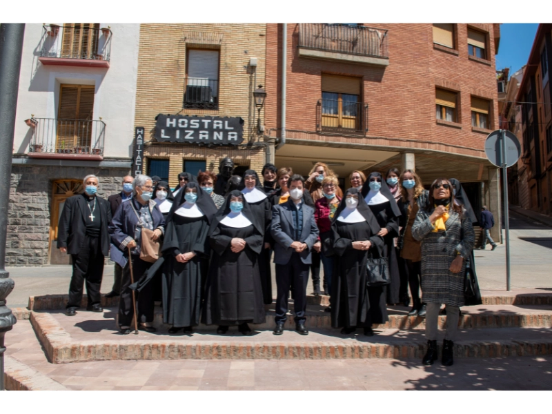 Inauguration de la statue du Père Saturnino López Novoa sur la Place de Lizana à Huesca