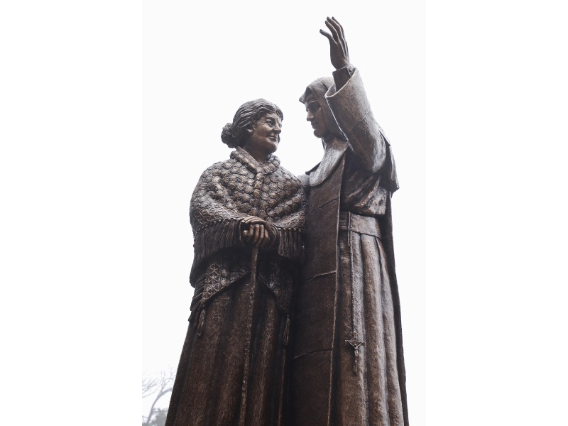 Sainte Thérèse de Jornet arrive au monastère de Montserrat