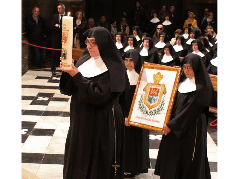 Sainte Thérèse de Jornet arrive au monastère de Montserrat