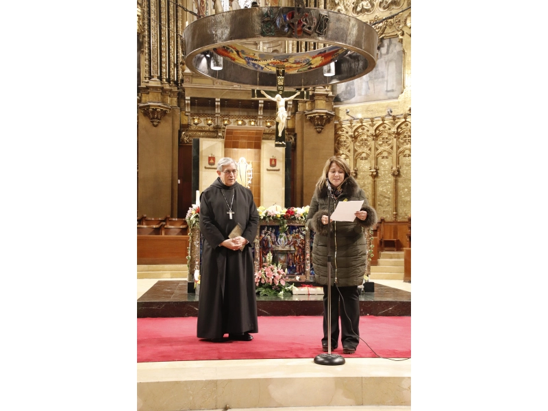 Sainte Thérèse de Jornet arrive au monastère de Montserrat