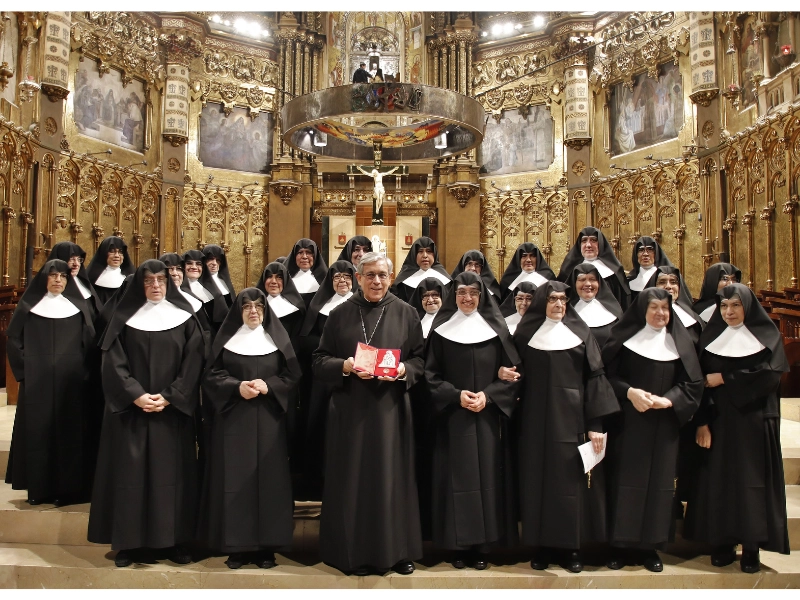 Sainte Thérèse de Jornet arrive au monastère de Montserrat