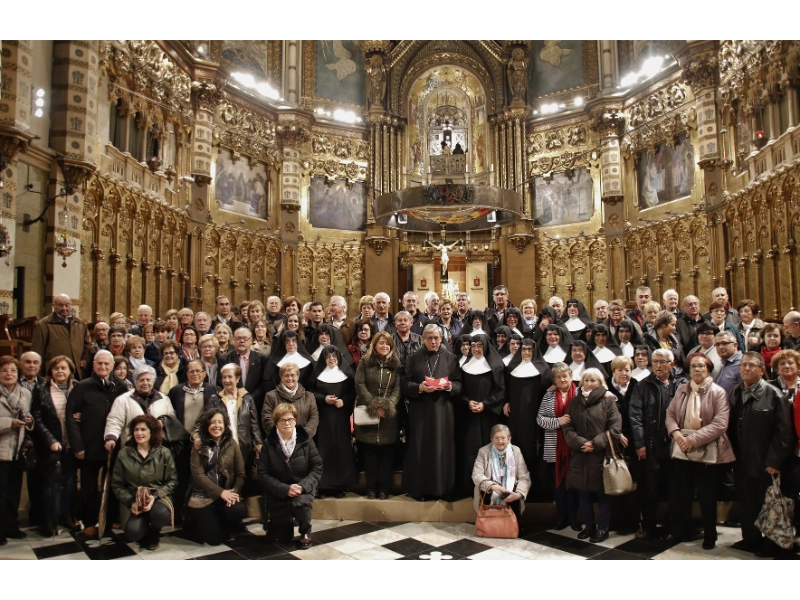 Sainte Thérèse de Jornet arrive au monastère de Montserrat