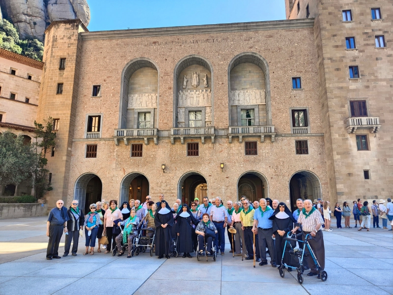 Sainte Thérèse de Jornet arrive au monastère de Montserrat