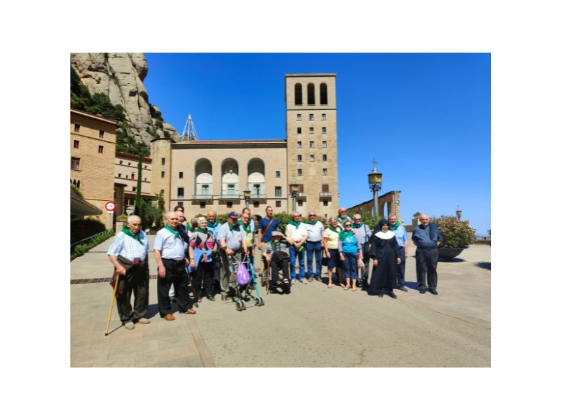 Sainte Thérèse de Jornet arrive au monastère de Montserrat