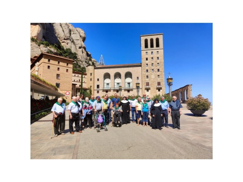 Sainte Thérèse de Jornet arrive au monastère de Montserrat