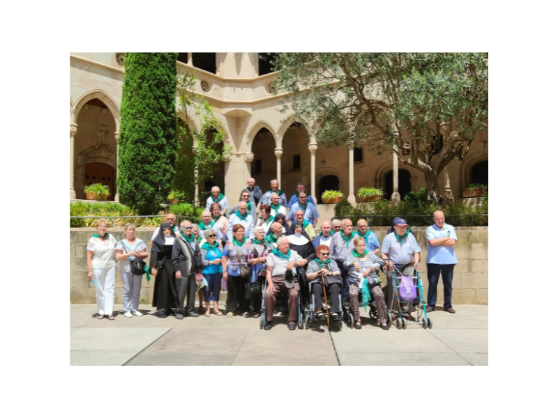 Sainte Thérèse de Jornet arrive au monastère de Montserrat