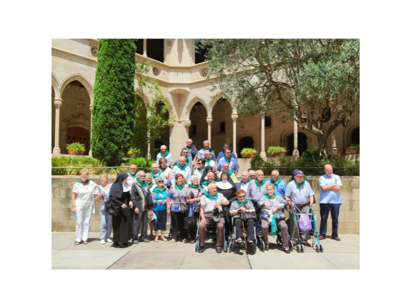 Sainte Thérèse de Jornet arrive au monastère de Montserrat