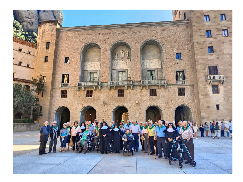 Sainte Thérèse de Jornet arrive au monastère de Montserrat